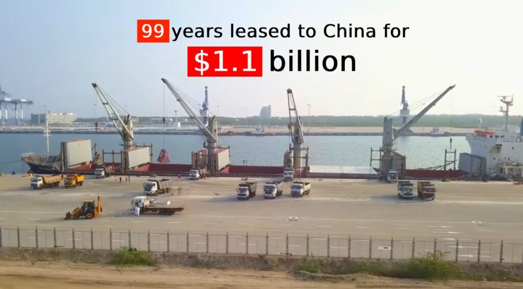 Sri Lanka leased their Hambantota seaport to China for 99 years for $1.1 billion