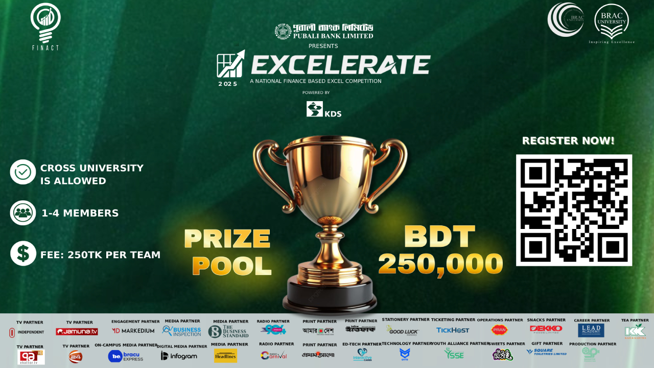 Pubali Bank, FINACT Introduce ‘EXCELERATE 2025’ Finance Excel Competition